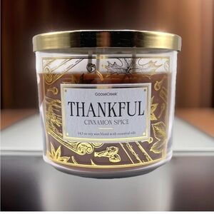 Goose Creek 3-Wick Candle-Thankful- Cinnamon Spice (14.5 oz)